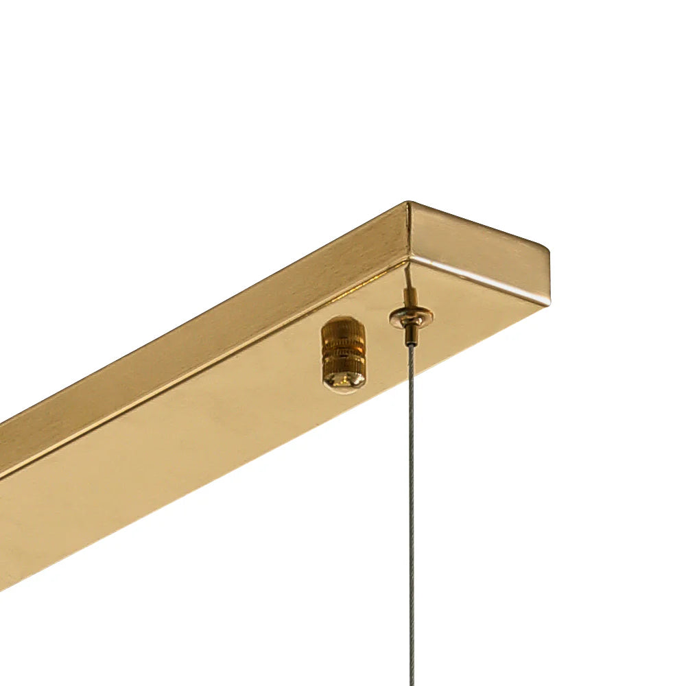 9-Light Linear Mid-Century Modern Chandelier G5811