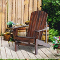 Brown Wood Adirondack Chair U894