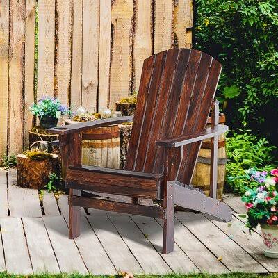 Brown Wood Adirondack Chair U894