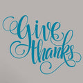Give Thanks Wall Decal Teal L656