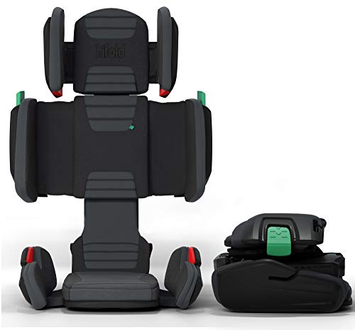Slate Grey Foldable Highback Booster Car Seat L599