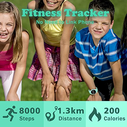 Kids Digital Watch with Alarm Clock, Pedometer, Stopwatch, Waterproof F80430
