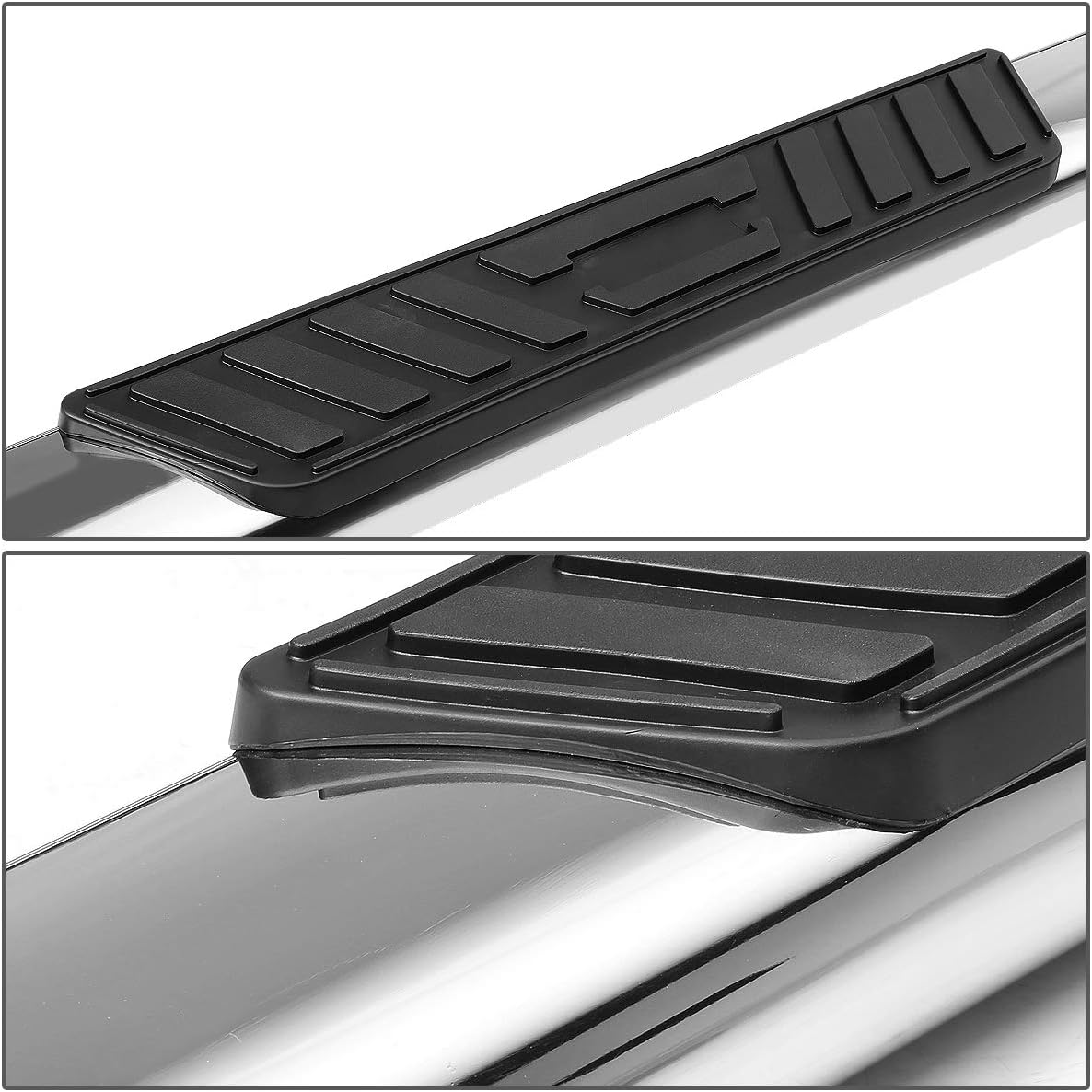5 Inches Curved Side Step Nerf Bar Running Board Stainless Steel Polished Chrome D721747