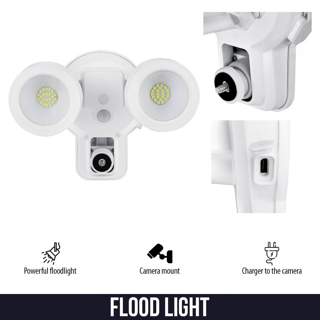 3-in-1 Floodlight, Charger and Mount (White) R563969