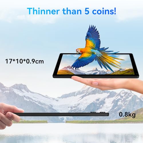 Black 10.36 inch Android 14 Tablet, 16GB RAM 128GB ROM, 8-Core HD Display, 5000mAh Battery, Dual Camera, 1TB Expandable U35744