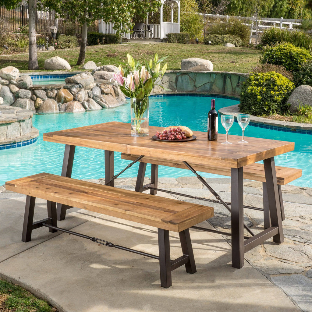 Acacia Wood Picnic Table L567