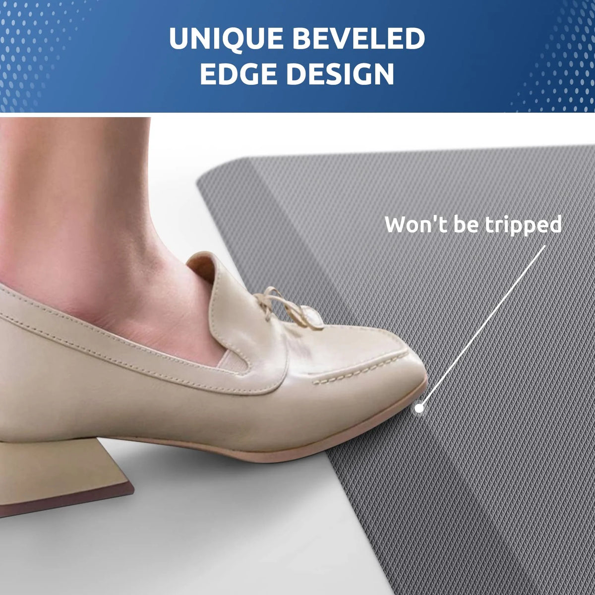 Anti Fatigue Floor Mat, Non-Slip Bottom Standing Desk Mat F478114
