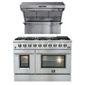 48 Inch Gas Range and Wall Mount Range Hood K6323