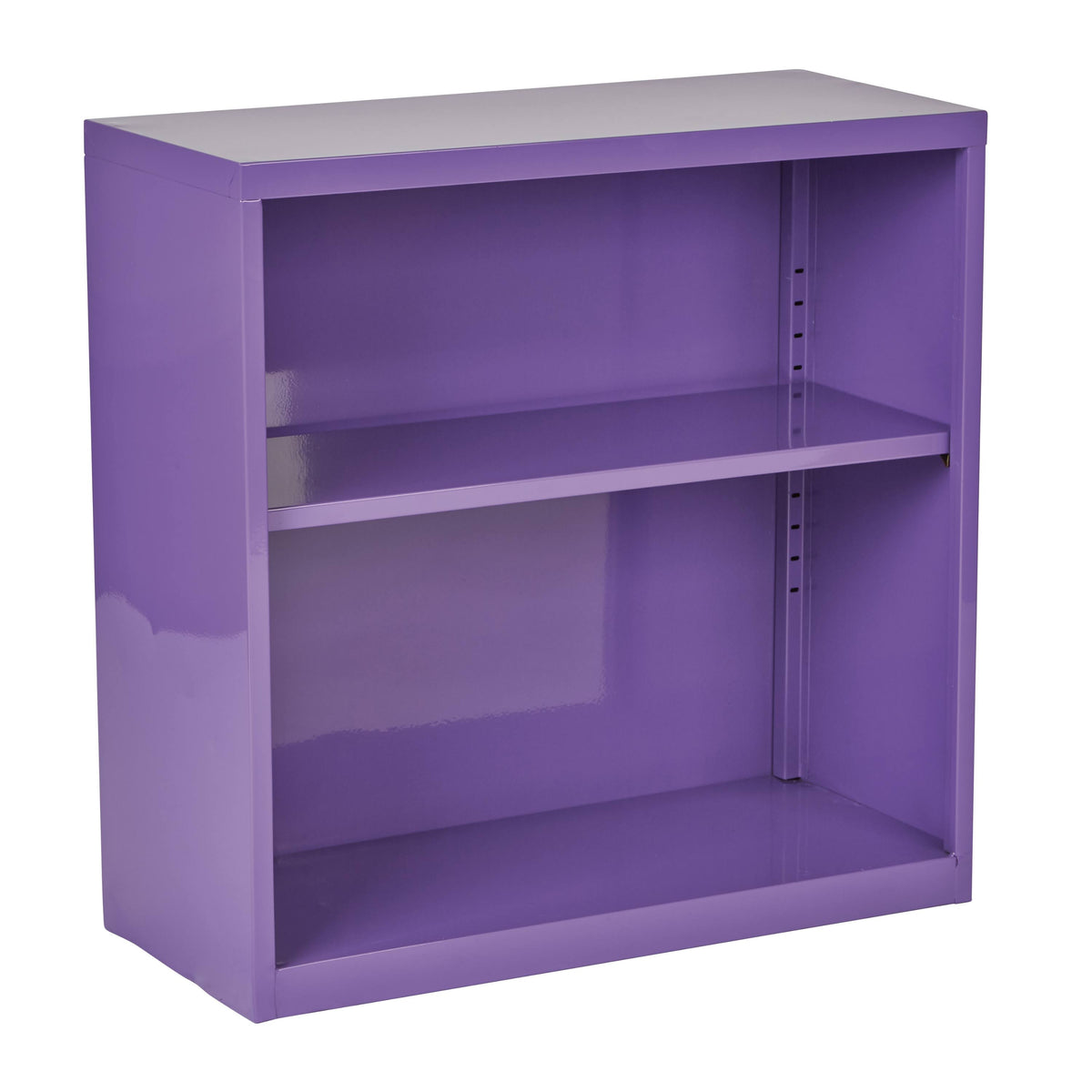 White Metal Bookcase J32677