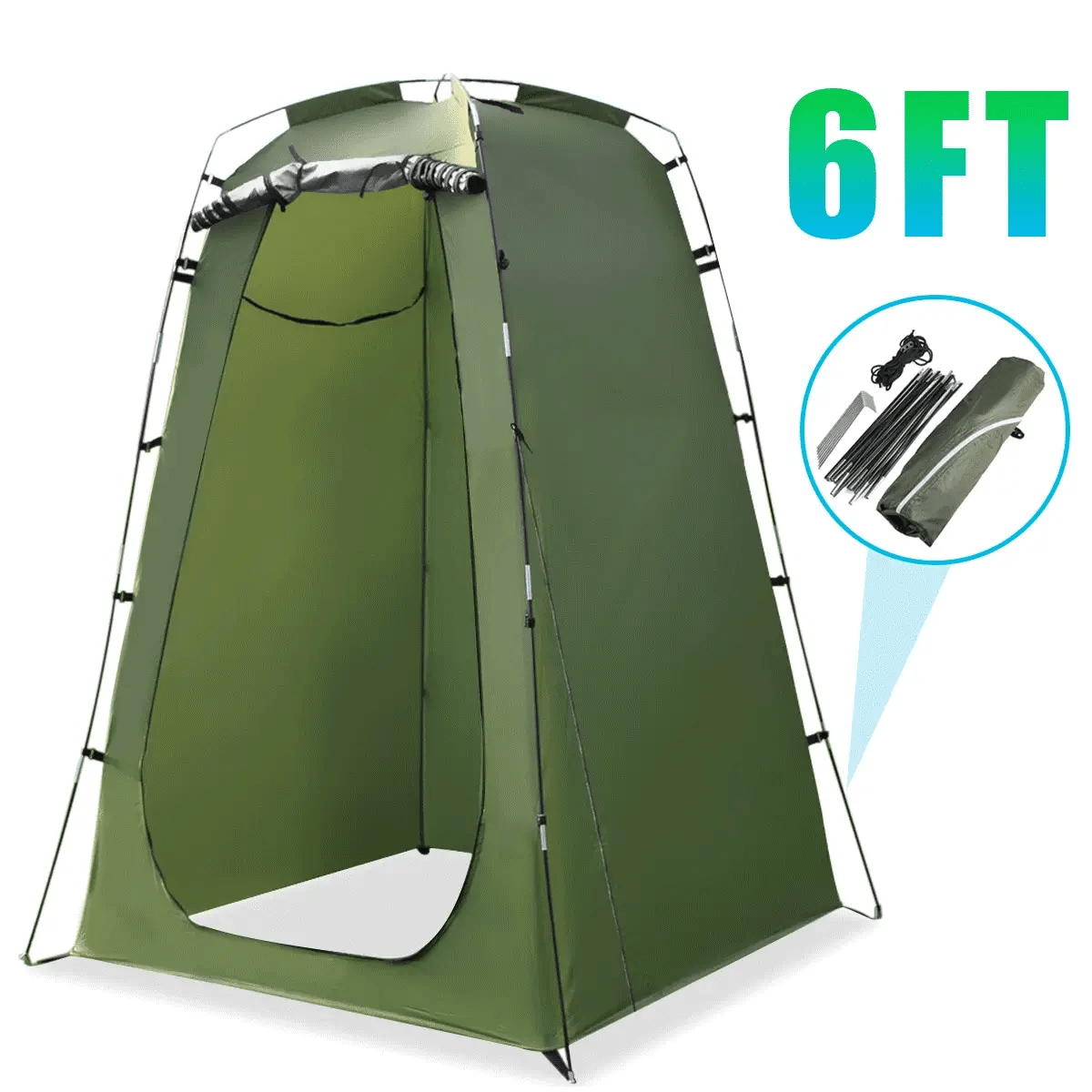 6FT Tall Portable Outdoor Privacy Tent Z1177
