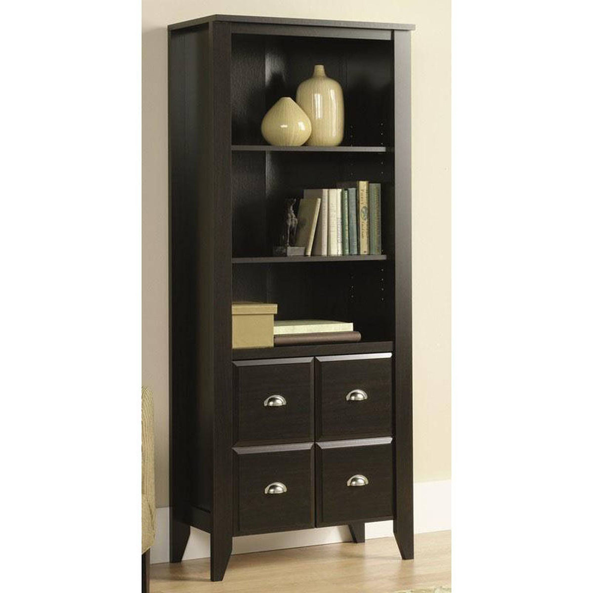 Library with Doors Jamocha Wood S1263