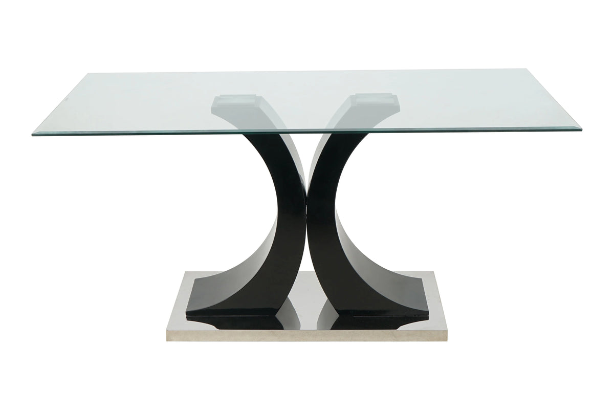 Glass Table Set of 1 T606