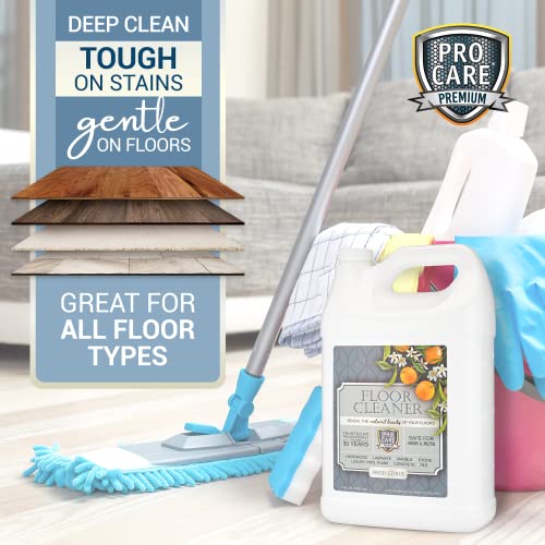 Tile, Stone, Laminate, Vinyl & Natural Wood Floor Cleaner with Citrus Aroma - 1 Gal L843557