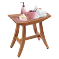 Wooden Spa Bench with Storage Shelf G62887