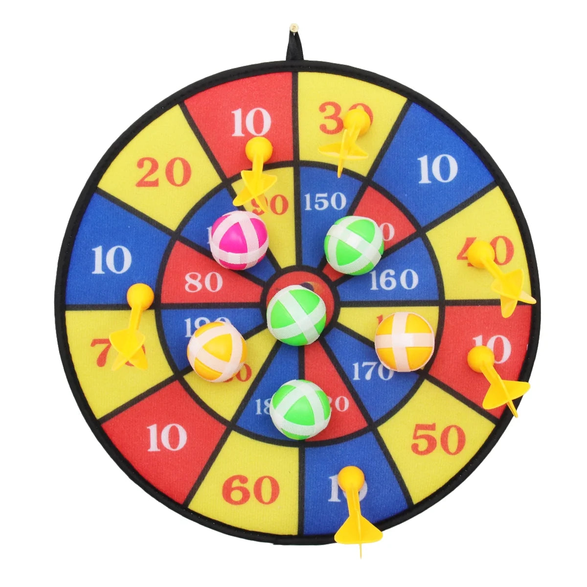 Flocking Dart Board with 4pcs Darts Dartboard Set M476249