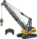 15 Channel Remote Control Crane, 1:14 Scale Battery Powered RC Construction Toy Crane with Heavy Metal Hook R5932