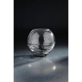 Clear and Black Glass Tea Light Holder A358