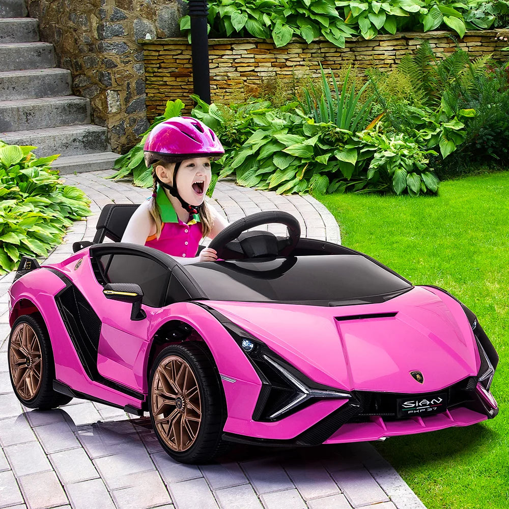 Pink 12V Electric Ride on Car with Remote Control G973994