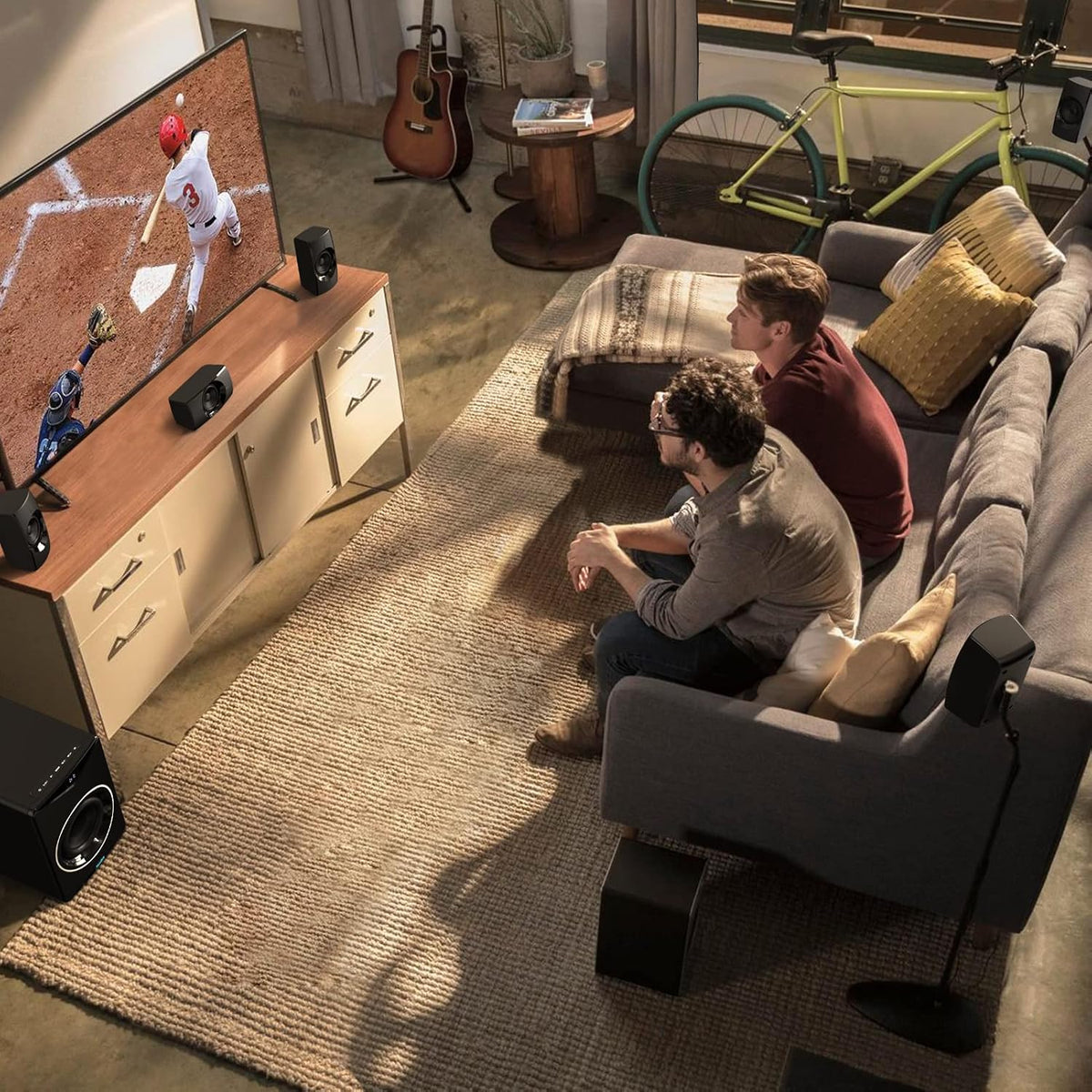 Bluetooth 5.1 Channel Surround Sound System with Subwoofer C3745