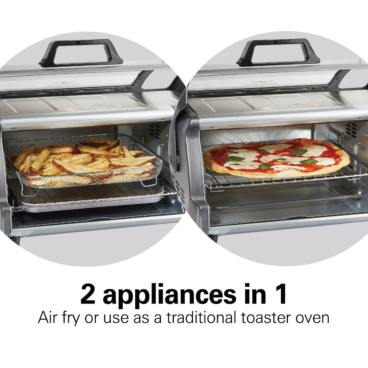 Sure-Crisp Air Fryer Toaster Oven, 6 Slice, Stainless Steel R128478