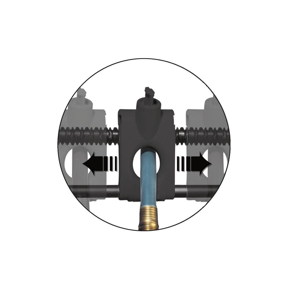 Wicker Hideaway Hose Reel with Brass In-Out Tube Y536641