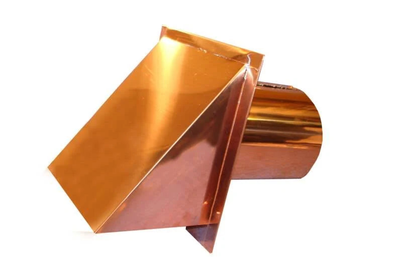 10 inch Copper Wall Vent Cap with Screen and Damper S33698