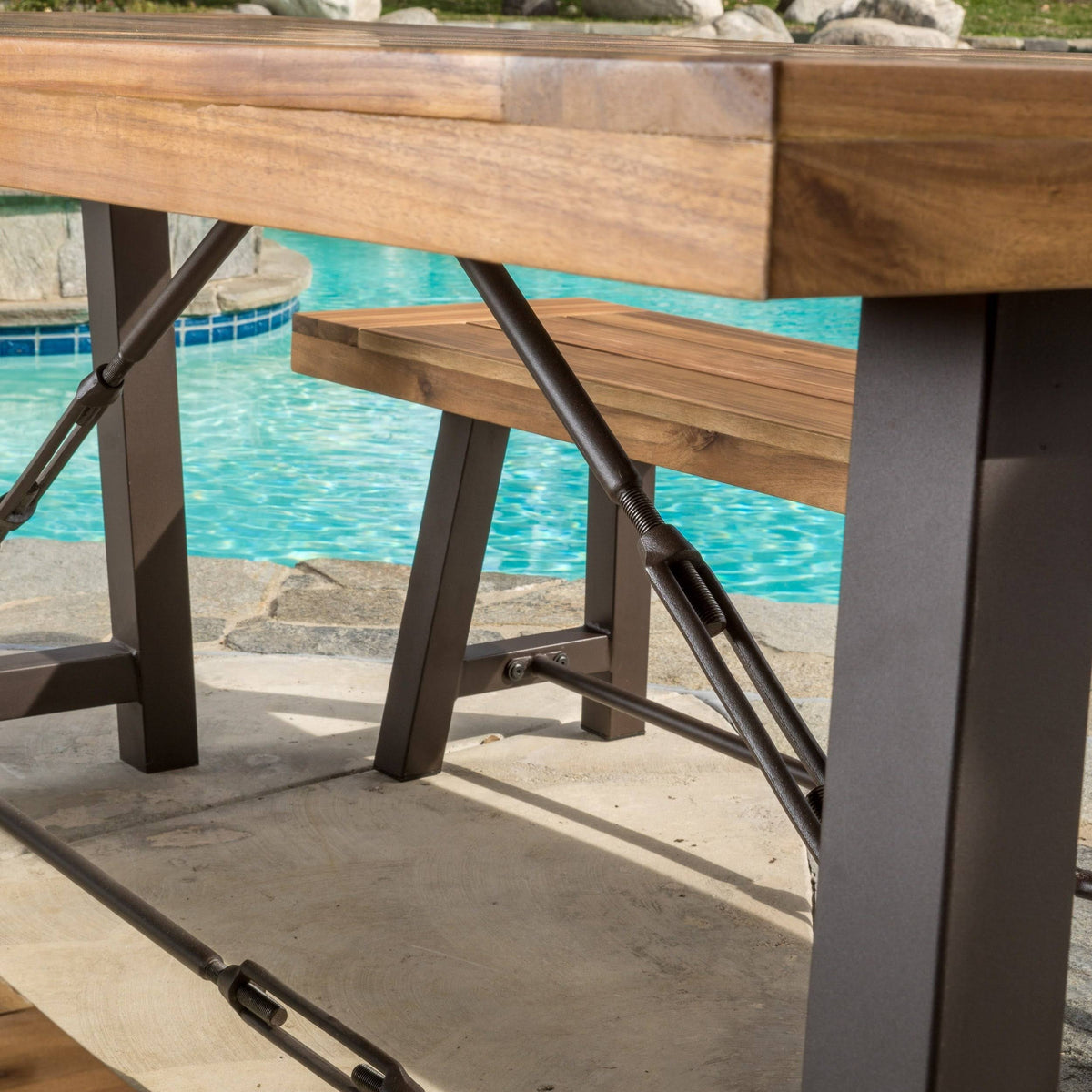 Acacia Wood Picnic Table L567