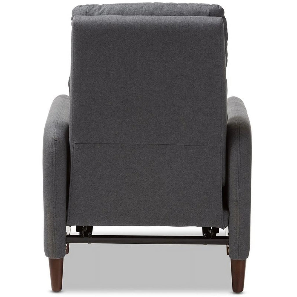 Gray and Walnut Recliner G88853
