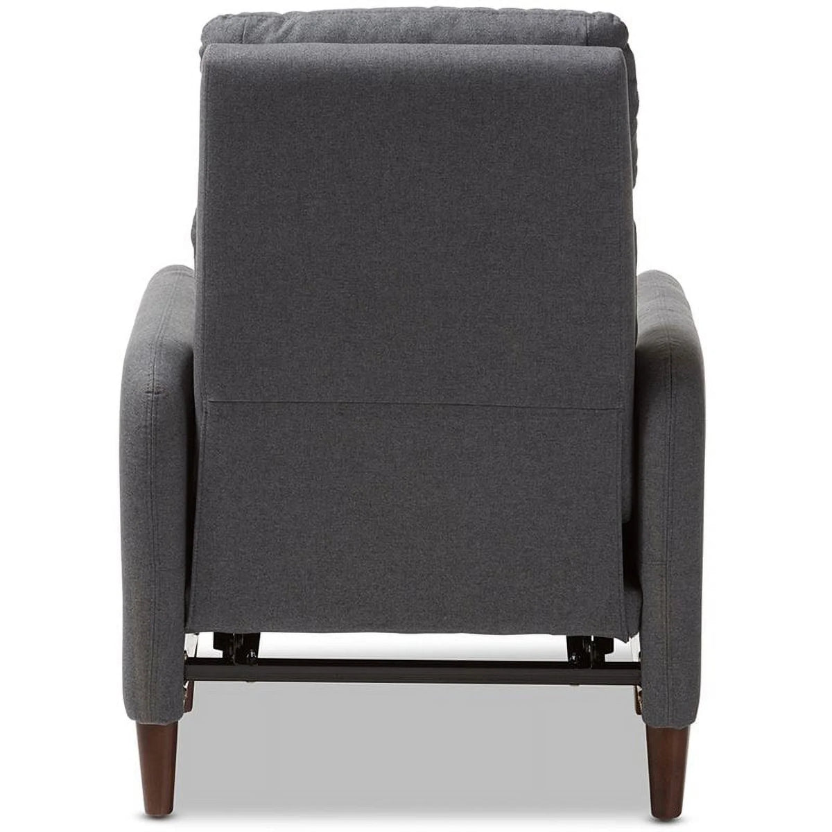 Gray and Walnut Recliner G88853