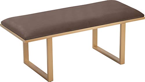 Dark Grey Velvet Bedside Bench A749