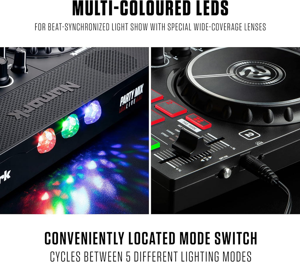 DJ Controller with Built in Speakers and DJ Mixer W97827
