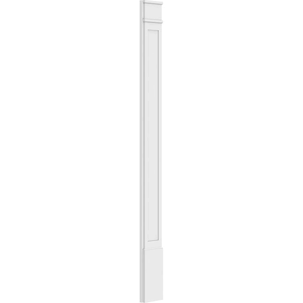 Flat Panel PVC Pilaster with Decorative Capital & Base (Pair) F270276