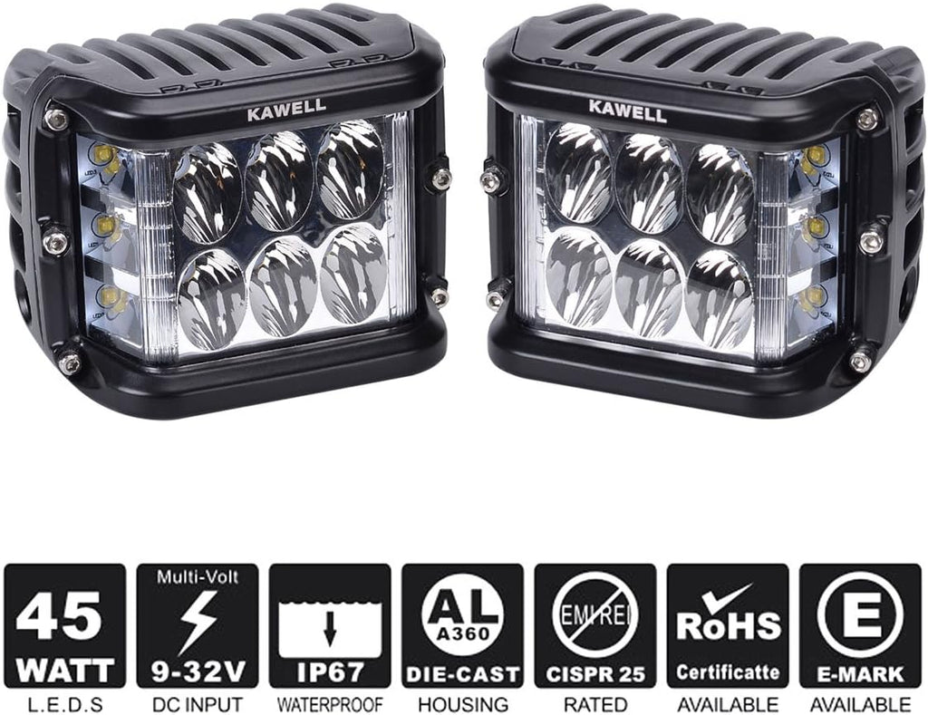 45W LED Work Light Pack of 2 S203