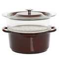 5qt Casserole with Glass Steamer I257179