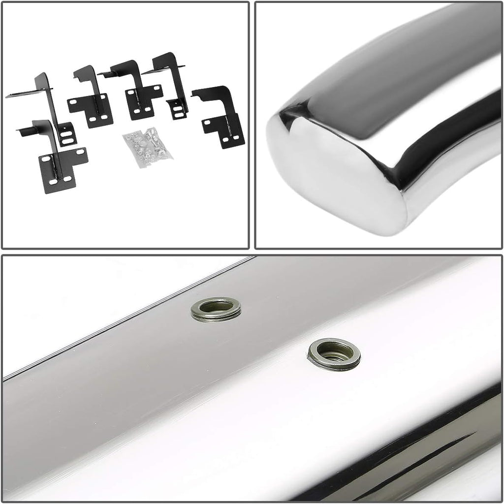 5 Inches Curved Side Step Nerf Bar Running Board Stainless Steel Polished Chrome D721747
