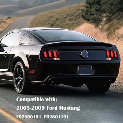 Black Housing Clear Lens LED Tail Lights Assembly C314