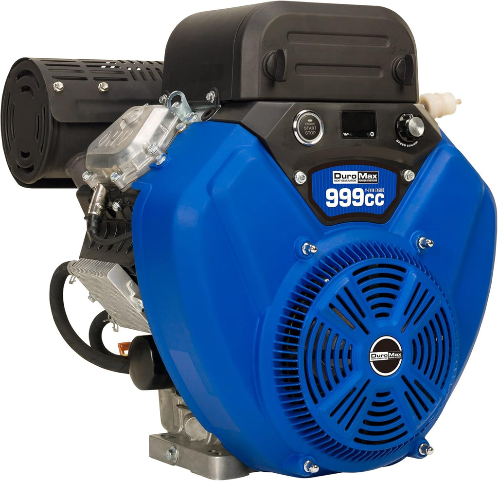 Blue 713cc V-Twin Electric Start Gas Powered Multi-Use Engine V9639