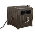 Wicker Hideaway Hose Reel with Brass In-Out Tube Y536641