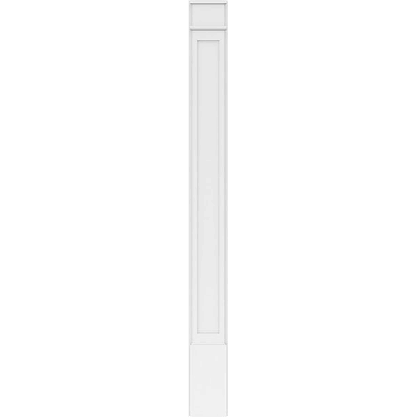 Flat Panel PVC Pilaster with Decorative Capital & Base (Pair) F270276