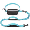 Hands Free Dog Leash with Zipper Pouch, Dual Padded Handles and Durable Bungee V2323