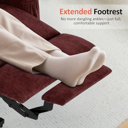 Small Power Lift Recliner Chair with Heat and Massage, Fabric E71644