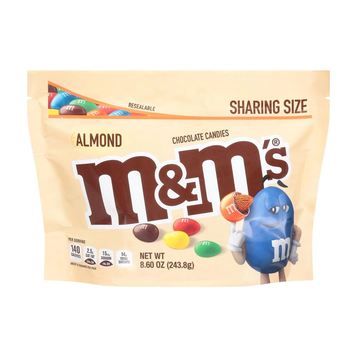 8.6 oz Bag (Pack of 2) Almond Milk Chocolate Candy C890