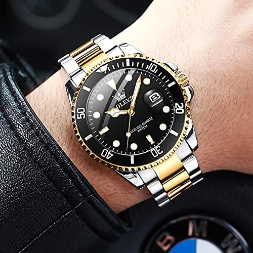 Stainless Steel Analog Quartz Watch with Day I835