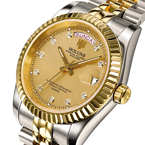 41MM Quartz Watch with Calendar Luminous Waterproof Wrist Watches Q984