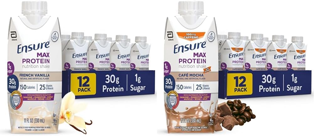 30g Protein 1g Sugar High Protein Shake Liquid 11 fl oz (Pack of 12) Bundle I7314