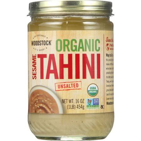 Organic Unsalted Sesame 16 oz Case of 12 A86796
