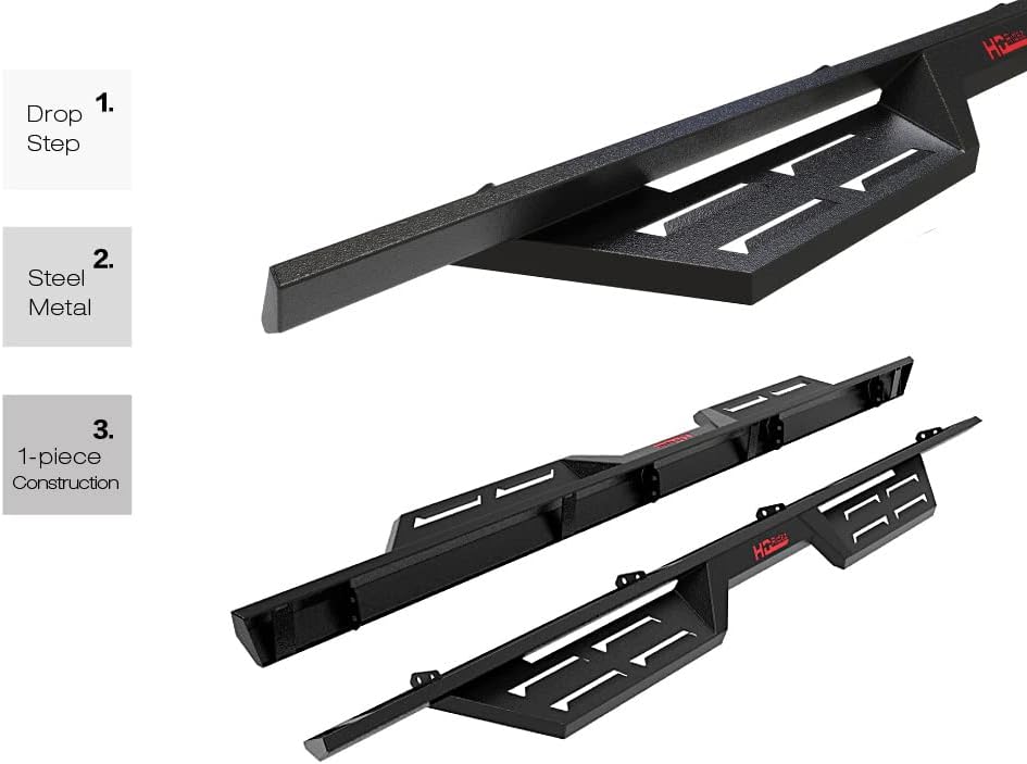 Steel Drop Down Boards Compatible with Silverado Sierra 1500 2500 3500 C858863