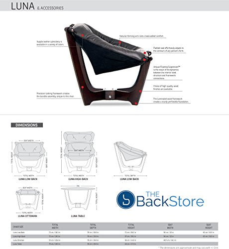 Black Leather Chair and Ottoman B3997