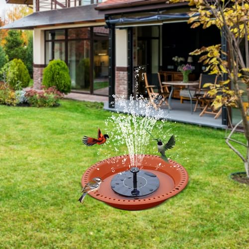 16 inch Green Hanging Bird Bath Bowl with Black Chains A6628