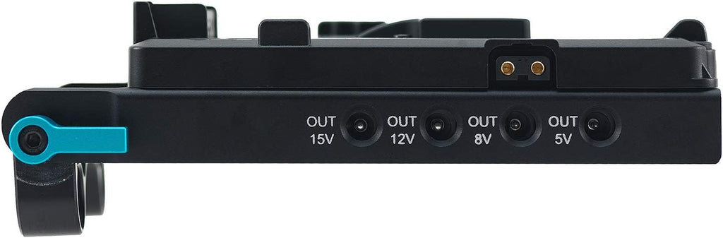 V Lock Mounting Plate Power Supply Splitter with 15mm Rod Clamp X103592
